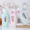 [Hongsheng] Novo Copo de Água de Vidro com Tampa Pop-Up de Plástico para Casal Copo de Plástico Moda Masculina e Feminina Copo de Vidro