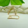 Brincos DIY acessórios cobre puro chapeamento cor ouro gancho orelha coreano brincos longos fabricantes de acessórios DIY atacado