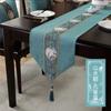 Estilo chinês impermeável bandeira da mesa de chá azul engrossada toalha de mesa Nova chinesa bandeira da mesa de chá mesa de chá mesa de chá Zen mesa de chá atacado
