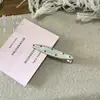 Viento Frío Metal Plateado Línea Ondulada Pasador Geométrico Rectangular Gota de Agua Pinza de Pico de Pato Pinza para Flequillo Pasador