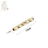 Tubo Rígido com Rosca Facetada em Forma de Estrela Preserva-Cor Banhado a Ouro 14K Contas Espaçadoras Tubulares Rígidas com Padrão para Acessórios de Joias DIY