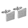 Conjunto de 4 Pares de Abotoaduras Amazon Transfronteiriço Redondo Quadrado Esculpido Abotoaduras com Óleo Gotejante Abotoaduras para Camisa Social Terno para Homens
