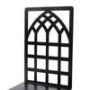 Livro de Design de Portas e Janelas Estilo Europeu Suporte para Livros Tela de Corte de Metal Criativa Estante de Livros Janela Falsa Ornamentos Vazados Decorações