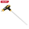 Chave Hexagonal Tipo T com Cabeça Plana Deli Dl3903 3mm Aço Cromo Vanádio Chave Allen Tipo T Chave de Fenda Única Cabeça Esférica