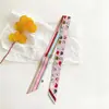 120*5cm Nova Importação Color-Blocking Retro Colorido Camada Dupla Moda Versátil Faixa de Cabelo Fita Decorativa para Amarrar Bolsas