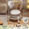 Taburete con Ruedas Giratorias para Uso Doméstico, Taburete Bajo con Ruedas, Silla Pequeña Infantil, Taburete para Sofá de Sala de Estar, Taburete para Cambiarse los Zapatos, Taburete Redondo para Abrir Paquetes