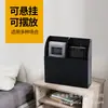 Caja de almacenamiento de control remoto para teléfono móvil de aire acondicionado acrílica, negra, transparente, montada en la pared, caja de acabado para cosméticos