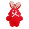 Muñeco de Conejo de Peluche Relleno de Algodón Tocado Broche Llavero Accesorio DIY para Zapatos y Calcetines Ropa de Dibujos Animados Accesorio Adorno