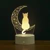 Luz de Noche 3D Lámpara de Mesita de Noche USB Adorno Regalo de Cumpleaños Lámpara LED de Ahorro de Energía Compra Grupal Corporativa Regalo Conmemorativo Lujo Ligero