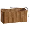 Cesta de Armazenamento para Gabinete Kens Mesa de Centro Japonesa Caixa de Diversos Rattan Sintético Trançado Cesta de Armazenamento para Entrada Casa Caixa de Armazenamento para Mesa