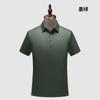 5A grau antibacteriano high-end camisa polo roupas de trabalho verão nylon camisa cultural corporativa estampado logotipo bordado macacão personalizado dos homens
