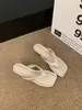 Primer Encuentro con la Moda de la Temporada Chanclas Retro de Lunares para Mujer, Sandalias de Cuña de Tacón Alto con Punta Cuadrada Abierta Estilo Coreano