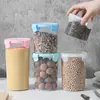 Frasco Sellado para Alimentos Frasco Grande de Plástico Transparente para Comida de Gato Frasco para Leche en Polvo Caja de Almacenamiento de Granos para Cocina Frasco de Almacenamiento