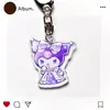 Chaveiro Sanrio Ins Mercadoria Sanrio Pingente Transparente Dupla Face Fofo Pingente de Chave de Acrílico Desenho Animado