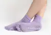 Atacado do fabricante meias de yoga femininas fortes antiderrapantes para os dedos dos pés, dropshipping meias para dança SOCK, meias com dedos separados, meias de cinco dedos