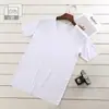 Camiseta de Seda de Gelo sem costura tamanho grande masculina manga curta camisa base cor sólida roupa íntima masculina juventude treme uma geração de cabelo