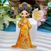 Imanes Metálicos para Refrigerador del Palacio del Emperador y la Reina, Souvenirs Culturales y Creativos de Drama Estilo Chino Tradicional, Imanes de Roles Dan y Sheng