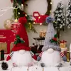 Nuevas Decoraciones Navideñas Enano Iluminado de Navidad Gorro Tejido Muñeco de Rodolfo Luminoso Adornos para Ventana