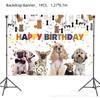 Novos suprimentos para festa de aniversário de cachorro de estimação, bandeja de papel descartável, toalha de papel, toalha de mesa, terno, decorações temáticas de garras de cachorro