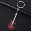 Ponto transfronteiriço por atacado instrumento musical criativo pingente saco de presente pingente metal pintura guitarra chaveiro
