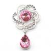 Accesorios de joyería DIY populares de Europa y América, placa de flores, hebilla de diamante de aleación, broche colgante de gota de agua dorada, material para accesorios para el cabello