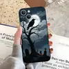 Funda para Teléfono Móvil de Halloween Castillo Oscuro Cuervo Fantasma Funda Suave Mate Adecuada para Apple 18Promax Modelo Nuevo en Stock