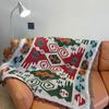 Manta de Sofá Estilo Bohemio, Funda para Sofá, Manta Estilo Camping, Manta de Hilo Multifuncional, Manta de Hilo de Tela de Cubierta Estilo Étnico Estilo Camping