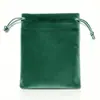 Bolsa de terciopelo con cordón personalizada para joyería, accesorios, regalos, bolsa de tela flockeada engrosada, bolsa de tela con cordón, se puede imprimir logo