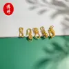 Hebilla de pulsera de perlas de oro antiguo accesorios de gancho en S cierre tallado colgante pulsera collar joyería accesorios de cuentas diy