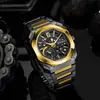 2025 Nuevo Reloj Deportivo Versátil para Hombre con Correa de Acero Negocio Casual Mecánico Cuarzo Reloj Venta al por Mayor
