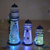 Faro de Hierro Marino creativo Mediterráneo flash metal adornos de hierro decoraciones artesanales para el hogar