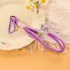 Lanyard de Cuerda Trenzada Hecho a Mano de Alto Valor, Color Contrastante, Llavero, Funda de Teléfono DIY, Cuerda de Mano Portátil, Accesorios de Material de Perler Beads
