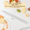 Rolo de massa de madeira maciça de faia, espessado para uso doméstico, com marcações de escala, adequado para fazer massas de pastel, assar e sovar massa, com tapete de silicone para sovar para pressionar finamente