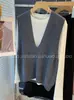 Ropa Especial Zhengqi/Coreana Dongdaemun Elegante Escote en V Profundo de Moda Suéter Chaleco Tejido 100% Lana