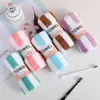 Nueva Toalla de Terciopelo Coral Rayas Finas al por Mayor Suave Absorbente Sin Pelusa Toalla Facial Engrosada Toallita Facial Toalla de Mano