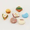 Juguete de Comida de Simulación Resina Accesorios DIY Pegamento de Crema Funda para Teléfono Móvil Pegatinas de Línea de Soldado Decoración de Sombrero Pasador Paquete Mixto Venta al Por Mayor