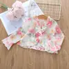 Xale Curto de Renda Semitransparente para Meninas, Peça Externa Curta de Verão, Cardigã Fino, Roupa de Proteção Solar de Manga Curta, Bolero Versátil para Meninas