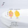 Tienda de oro con accesorios de bricolaje de oro de Vietnam, colgante de mariposa, concha y flor de rosa de la noche de verano para mujer.