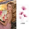 Pequeñas Pegatinas de Tatuaje Serie de Flores Acuarela Fresca Fotografía de Disfraces Impermeables Sudor Duraderas para Muñeca y Tobillo