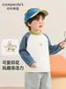 Ropa infantil Kaka Panda camiseta de manga larga de dibujos animados para niños, conjunto de otoño para niñas, camiseta básica para bebé, moderna