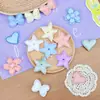 Algodón Merzerizado Relleno Estilo Coreano Estrella de Cinco Puntas Lazo de Perla Corazón Tela Flor de Cinco Pétalos Estéreo Accesorios para el Cabello de Niños