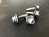 Venta al por mayor 5.5X38 Clavo de Cola de Taladro con Cabeza de Nylon Acero Blanco Gris Clavo de Cola de Taladro con Cabeza de Nylon Tornillos Autorroscantes