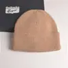 2022 nuevo gorro de punto con volantes de color liso para mujer, gorro de invierno de otoño e invierno, gorro de lana cálido de comercio exterior, combina con todo