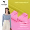 Poliamida Stretch Tecido de malha de tom reto Primavera e Outono Sportswear Yoga Roupas Leggings Roupas Femininas Tecido de Moda