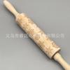 Rodillo de impresión navideña para galletas modelo grabado con láser fideos reno voltear molde de azúcar para hornear palo de madera