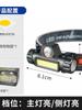 Linterna frontal portátil pequeña transfronteriza, lámpara de trabajo magnética de mantenimiento multifuncional, lámpara de pesca montada en la cabeza con carga para exteriores, venta al por mayor