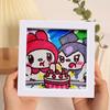 Enfeites de Pintura de Diamante, Adesivos de Desenho Animado DIY Fofos Feitos à Mão, Porta-Retratos de Acrílico, Pinturas Decorativas, Decorações para Quarto e Sala de Estar no Atacado