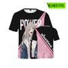 Popular Anime Chainsaw Camiseta Estampado Digital 3D Verano Combinable Manga Corta Casual Adulto Niños Camiseta Transfronteriza