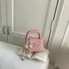 Bolso de Mano Pequeño con Patrón de Diamantes Sencillo para Mujer 2026 Primavera Nuevo Bolso Cuadrado Pequeño de Alto Valor Bolso Cruzado con Cadena Texturizada
