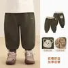 Calça de Fleece Kaka Panda para Meninos Calça de Moletom Infantil Roupas de Inverno para Meninas Calça Longa de Inverno para Bebê Calça Infantil Outono/Inverno